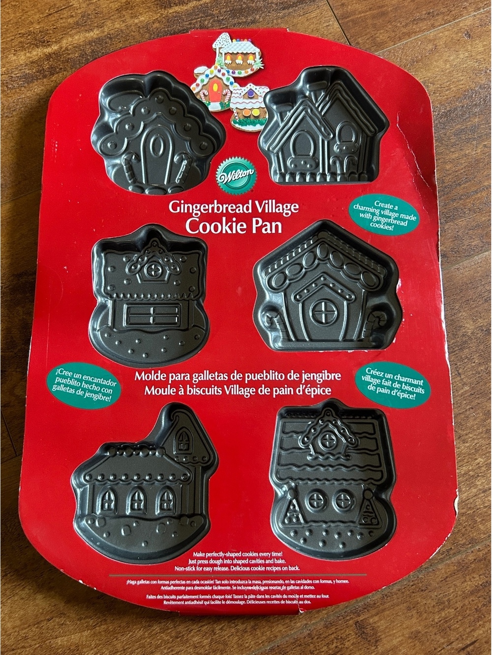 Wilton Gingerbread Village Cookie Pan Mold for Holiday Baking